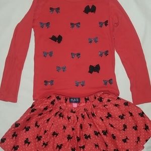 Girls Carters & Children's Place Skirt & Top